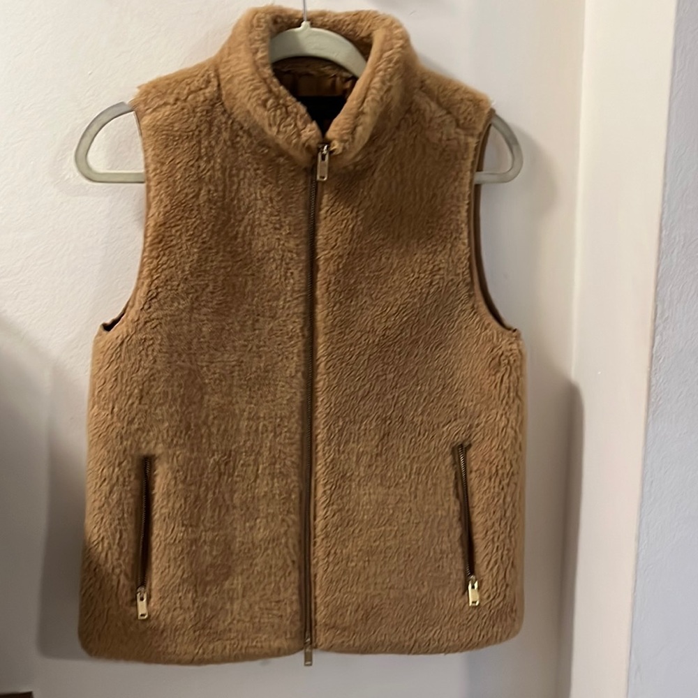 J.Crew faux fur vest
